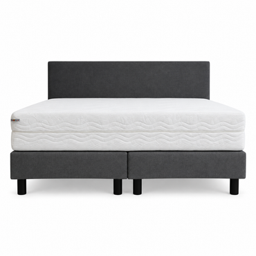 Budget Boxspring Grijs Pocketmatras HR45