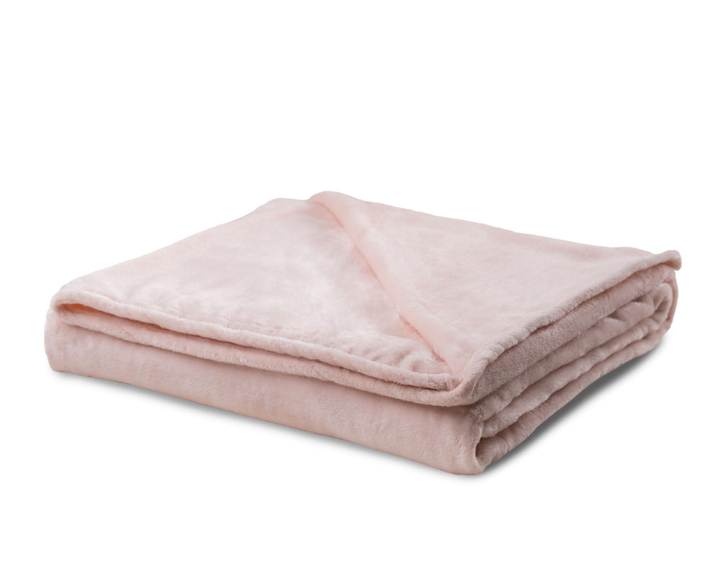 Coral Fleece Deken - Lichtroze - Bedworld B.V.