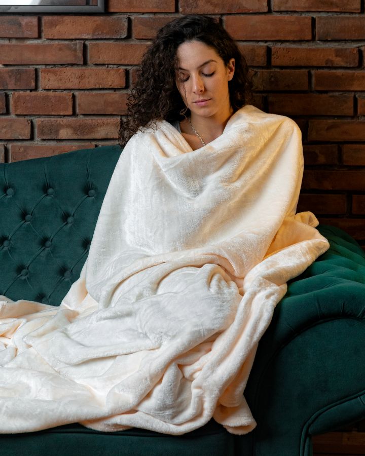 Coral Fleece Deken - Wit - Bedworld B.V.