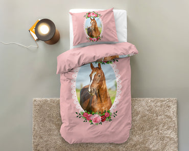 Cute Horse Dekbedovertrek roze - Bedworld B.V.