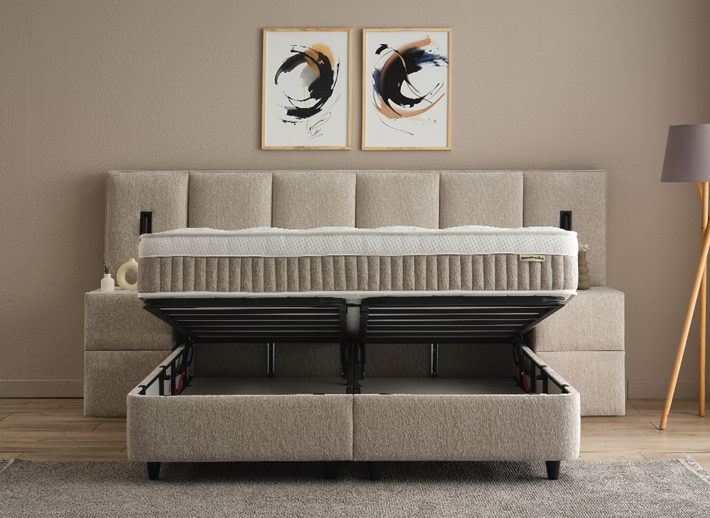 Opberg Boxspring Davis - Bedworld B.V.