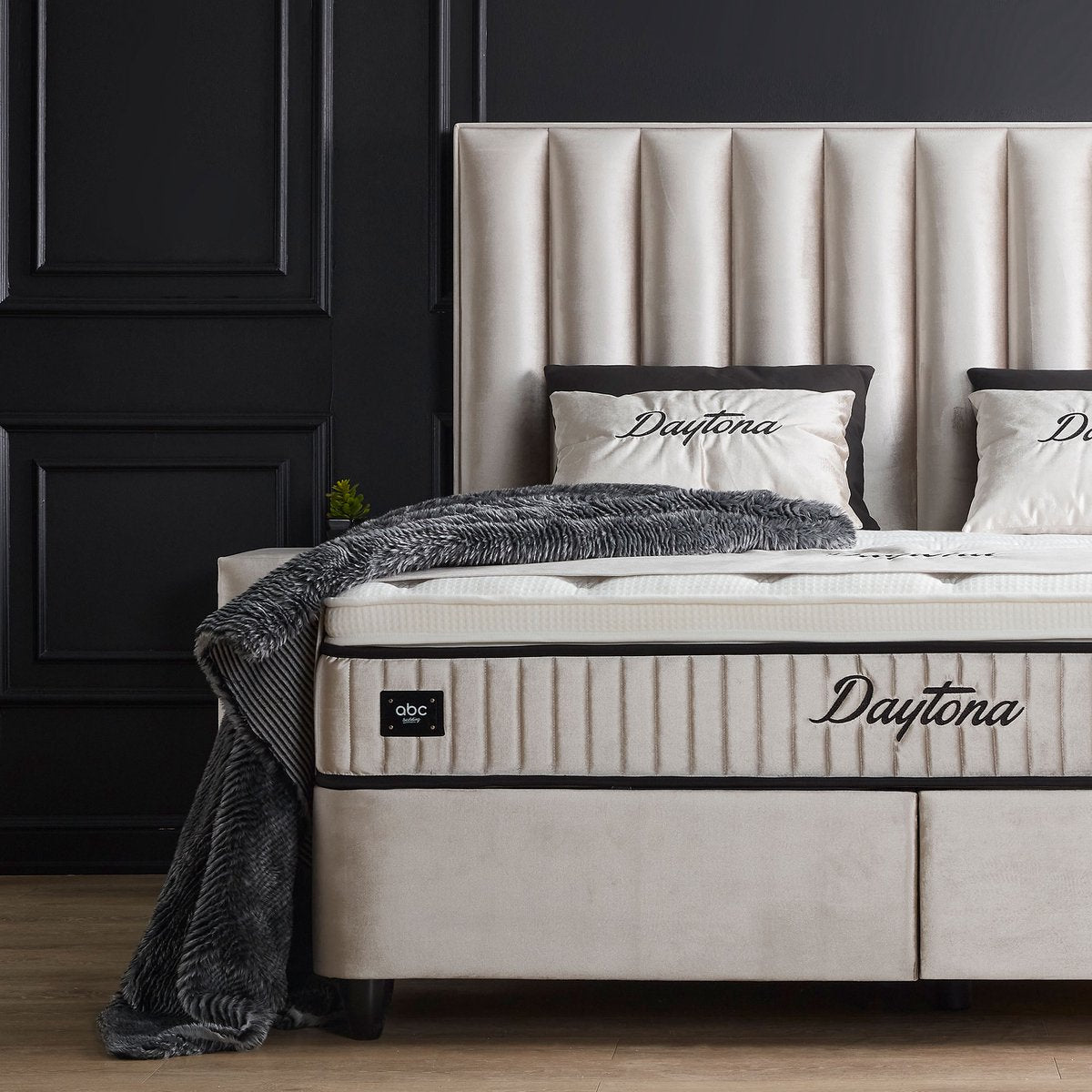 Opberg Boxspring Daytona – Beige – 90x200 cm - Bedworld B.V.