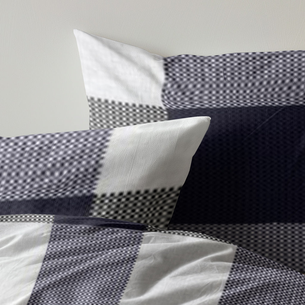 Dekbedovertrek Swedish Blocks - Blauw - 200x200/220 cm - Bedworld B.V.