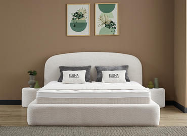 Opberg Boxspring Elena in Japandi stijl - Bedworld B.V.