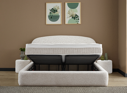 Opberg Boxspring Elena in Japandi stijl