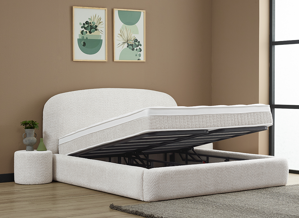Opberg Boxspring Elena in Japandi stijl - Bedworld B.V.