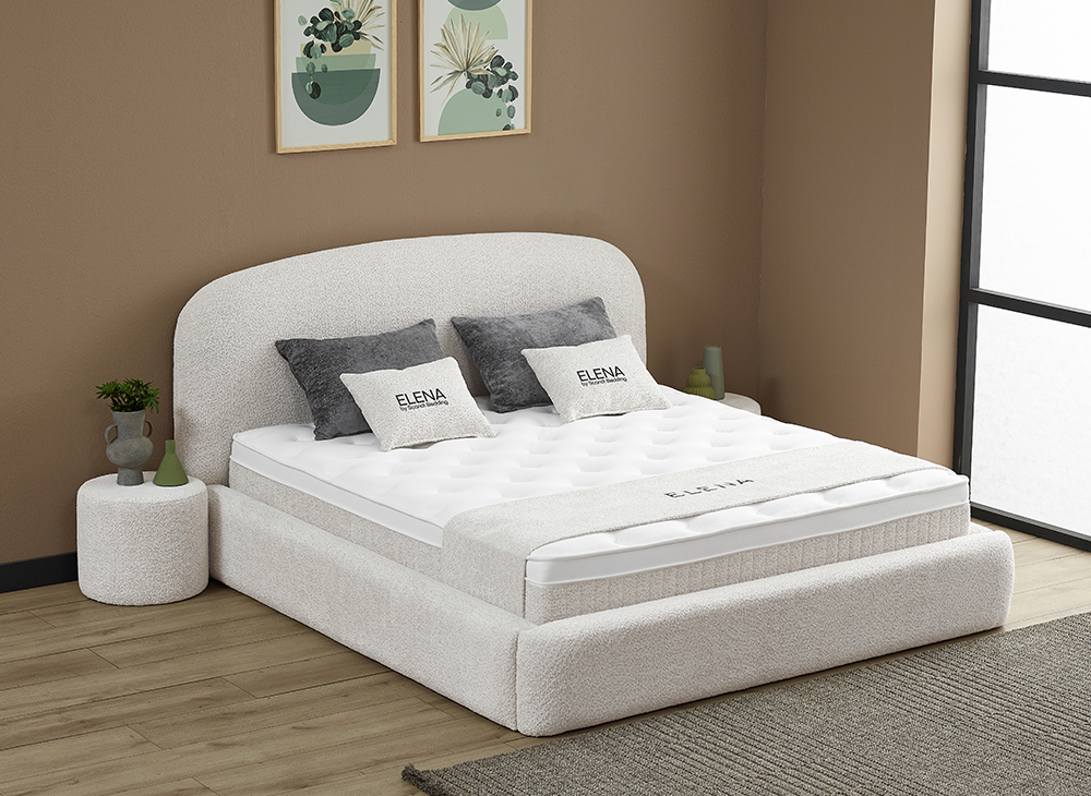 Opberg Boxspring Elena in Japandi stijl - Bedworld B.V.