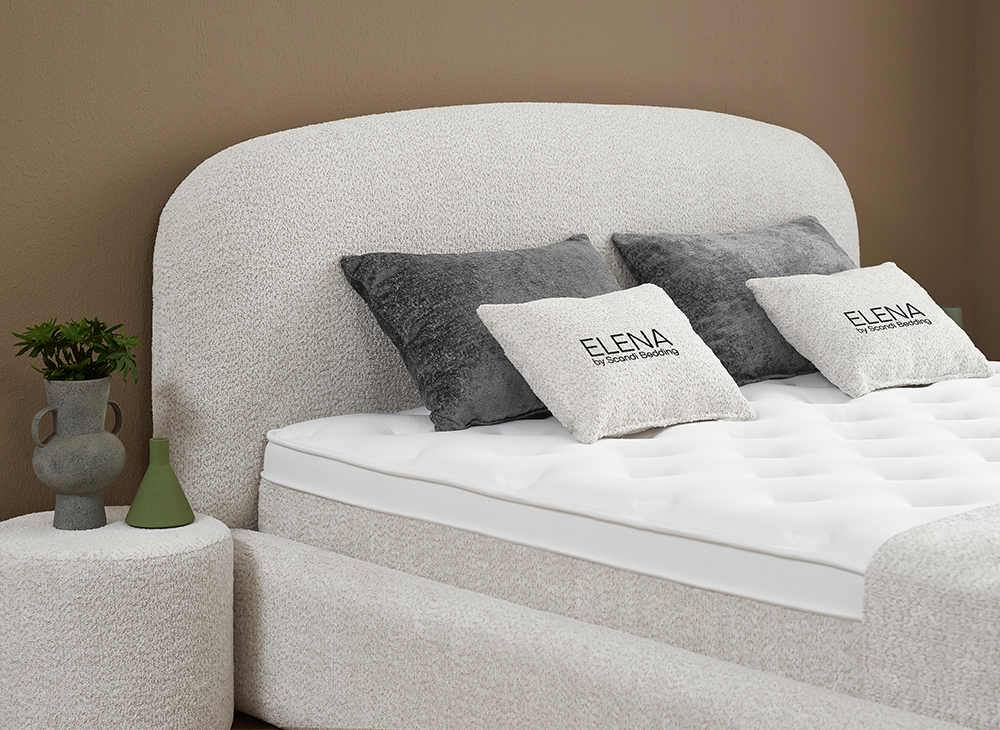 Opberg Boxspring Elena in Japandi stijl - Bedworld B.V.