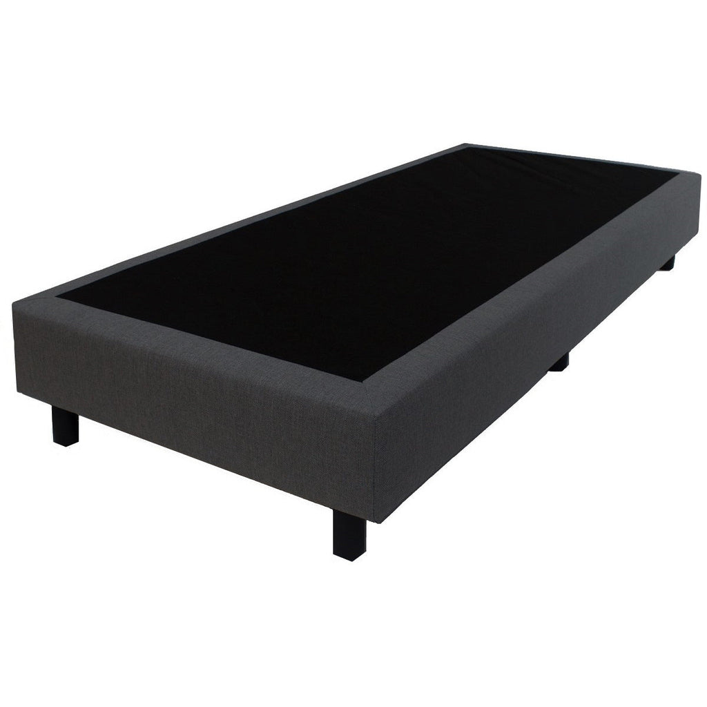 Boxspring 80x210 Linnenlook Donker grijs - Bedworld B.V.