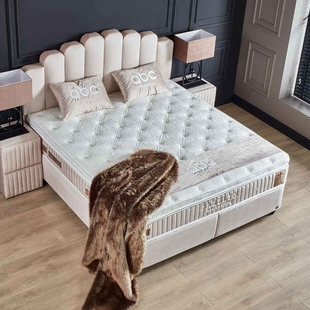 Opberg Boxspring Jazzlyn Licht Beige - Bedworld B.V.