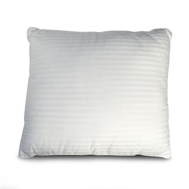 Katoenen Boxkussen met Satijnstreep – Wit 1-pack – 50x60 cm - Bedworld B.V.