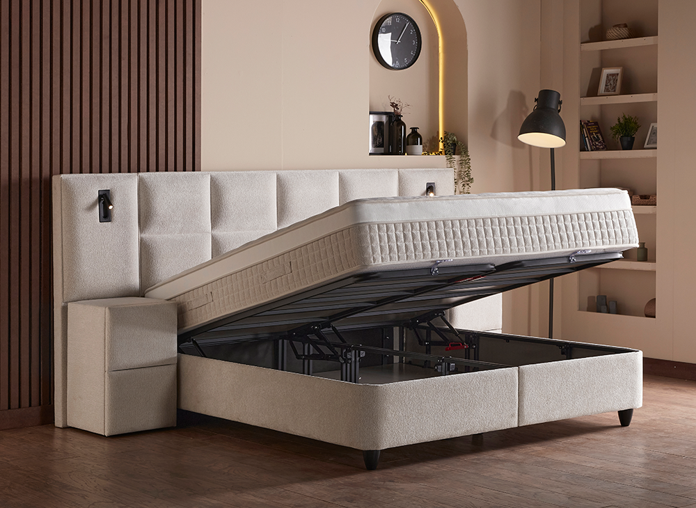 Opberg Boxspring Lennon - Bedworld B.V.