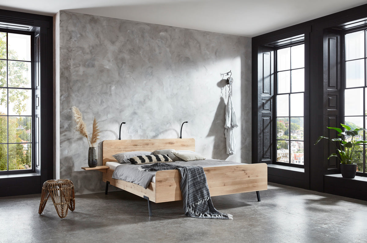Ledikant Massief Eiken Lotus - Bedworld B.V.