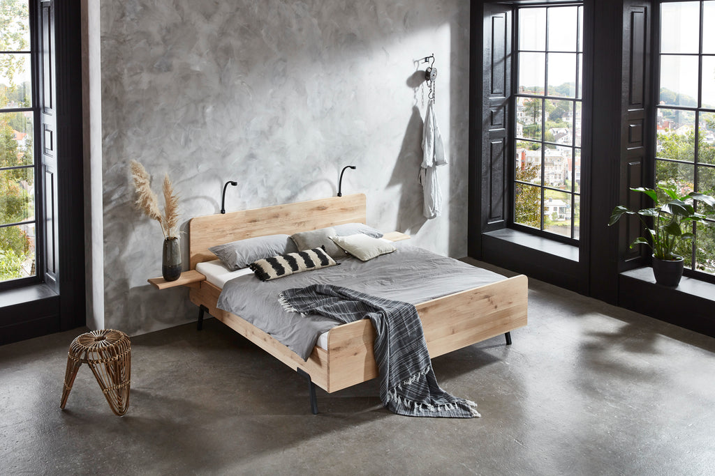 Ledikant Massief Eiken Lotus - Bedworld B.V.