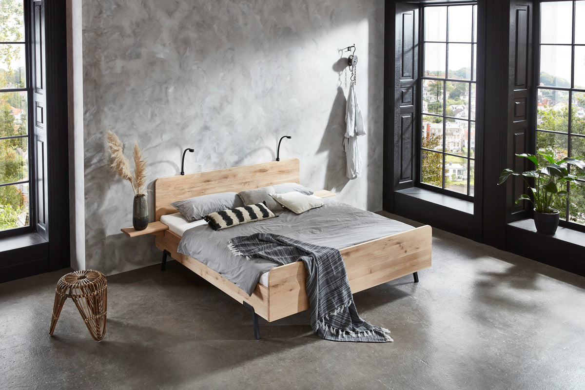 Ledikant Massief Eiken Lotus - Bedworld B.V.