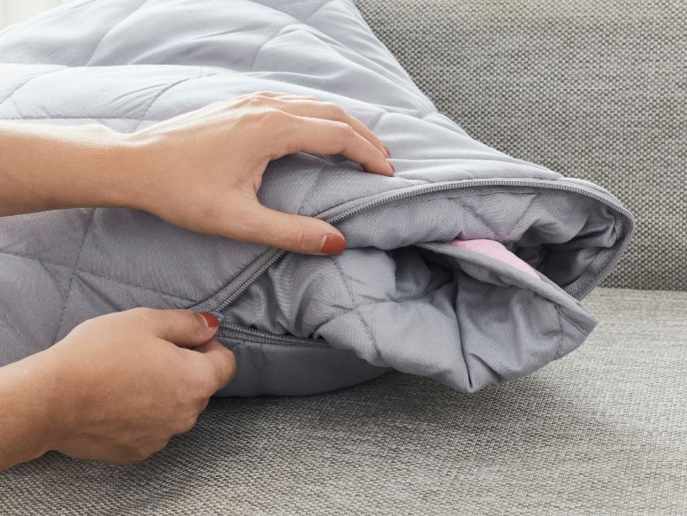 Magic Pillow - Grijs/Roze - Bedworld B.V.