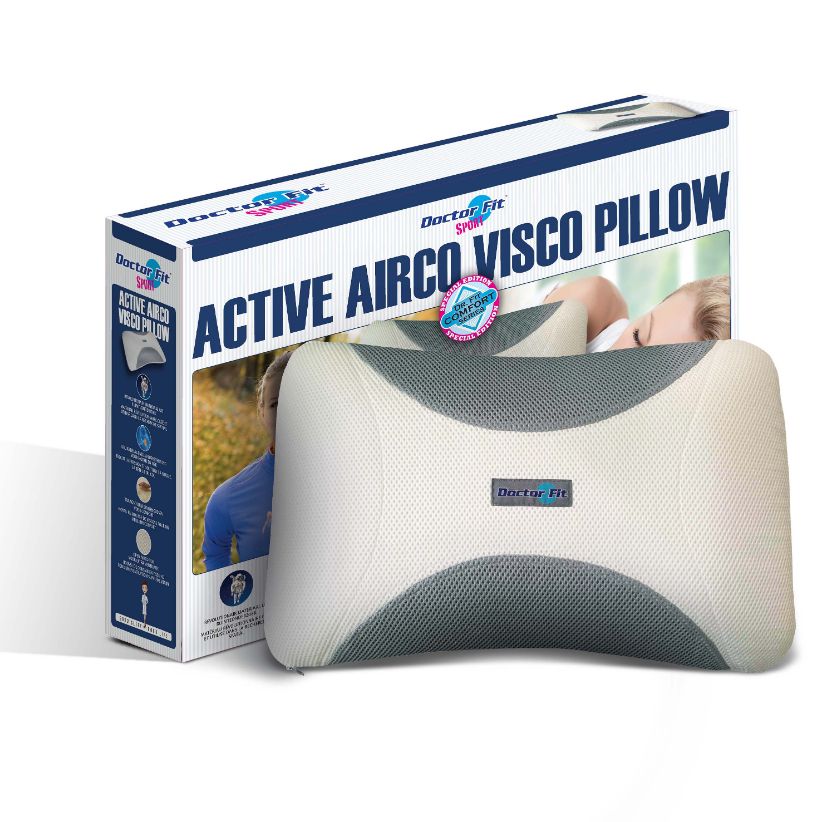 Doctor Fit Microvezel Kussen – Blue Line - Bedworld B.V.
