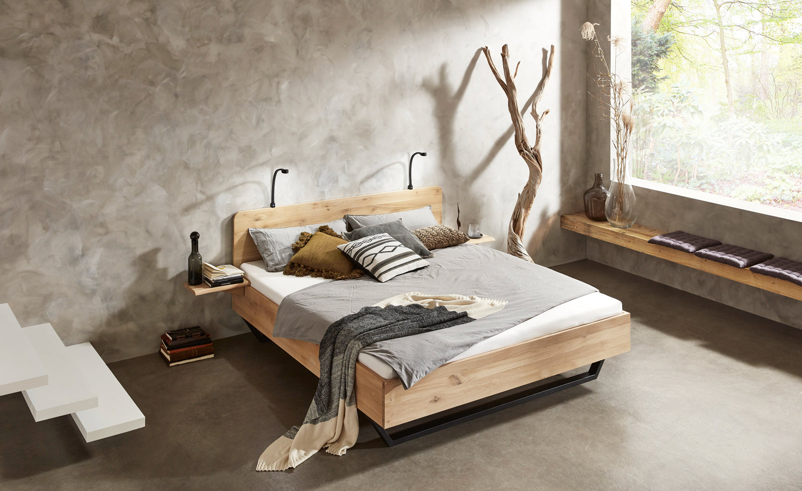 Ledikant Massief Eiken Mine - Bedworld B.V.