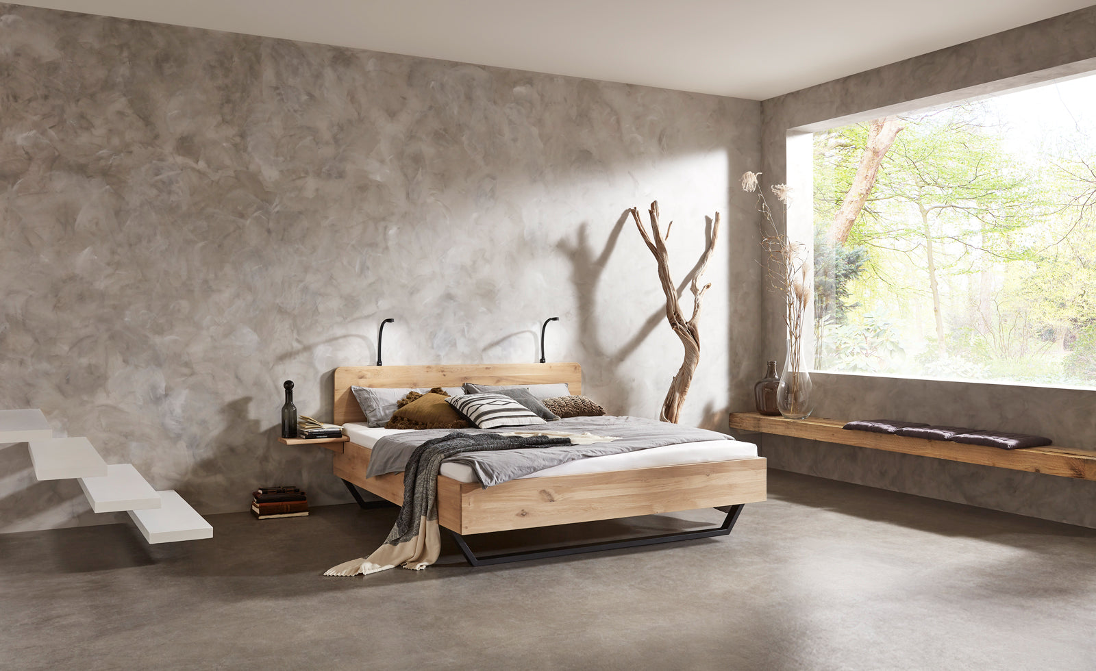 Ledikant Massief Eiken Mine - Bedworld B.V.