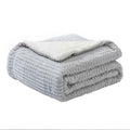 Ridgeline Sherpa Fleece Deken - Lichtgrijs