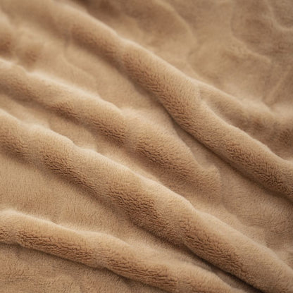 Cozy Bliss Luxury Milky Pluche Plaid - Lichtbruin - Bedworld B.V.