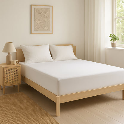 Koel Hoeslaken Wit - Bedworld B.V.
