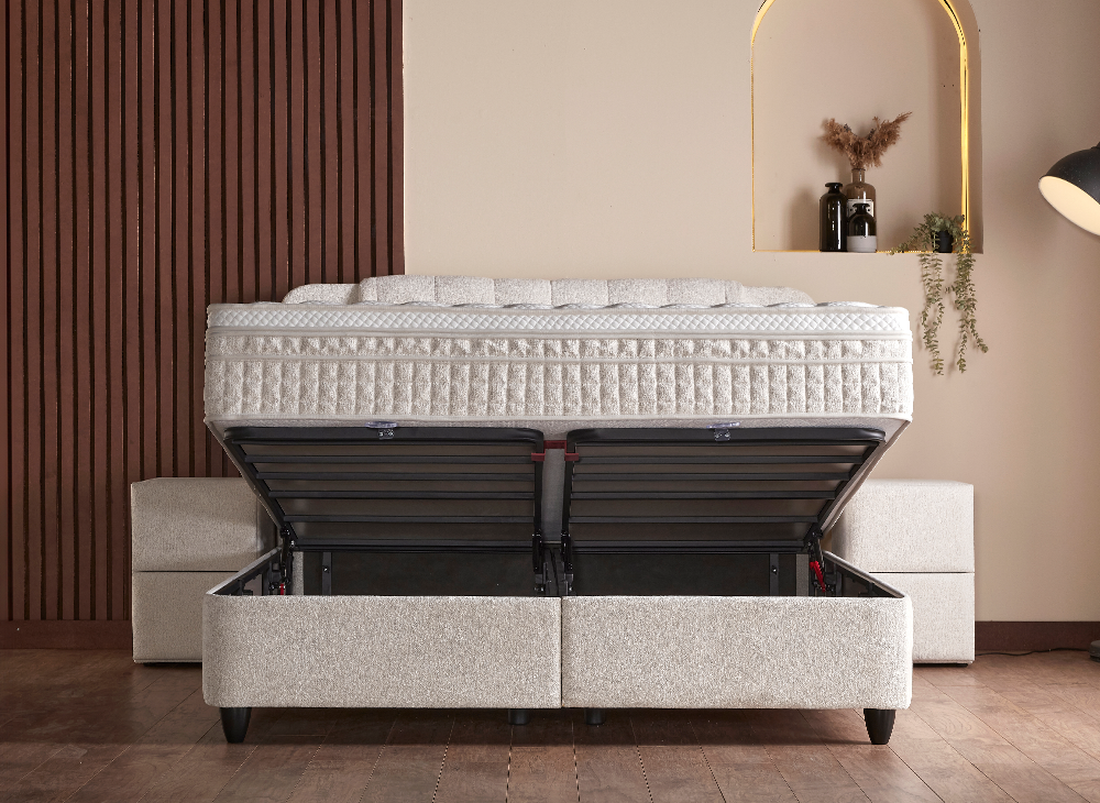 Opberg Boxspring Olimpia - Bedworld B.V.
