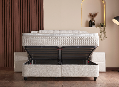 Opberg Boxspring Olimpia - Bedworld B.V.