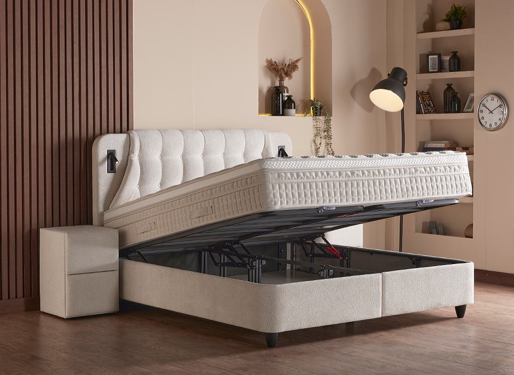 Opberg Boxspring Olimpia - Bedworld B.V.