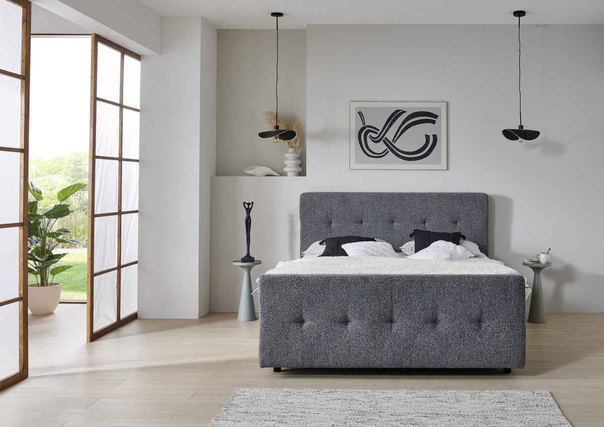 Opbergboxspring Rievierra de Luxe met Voetbord