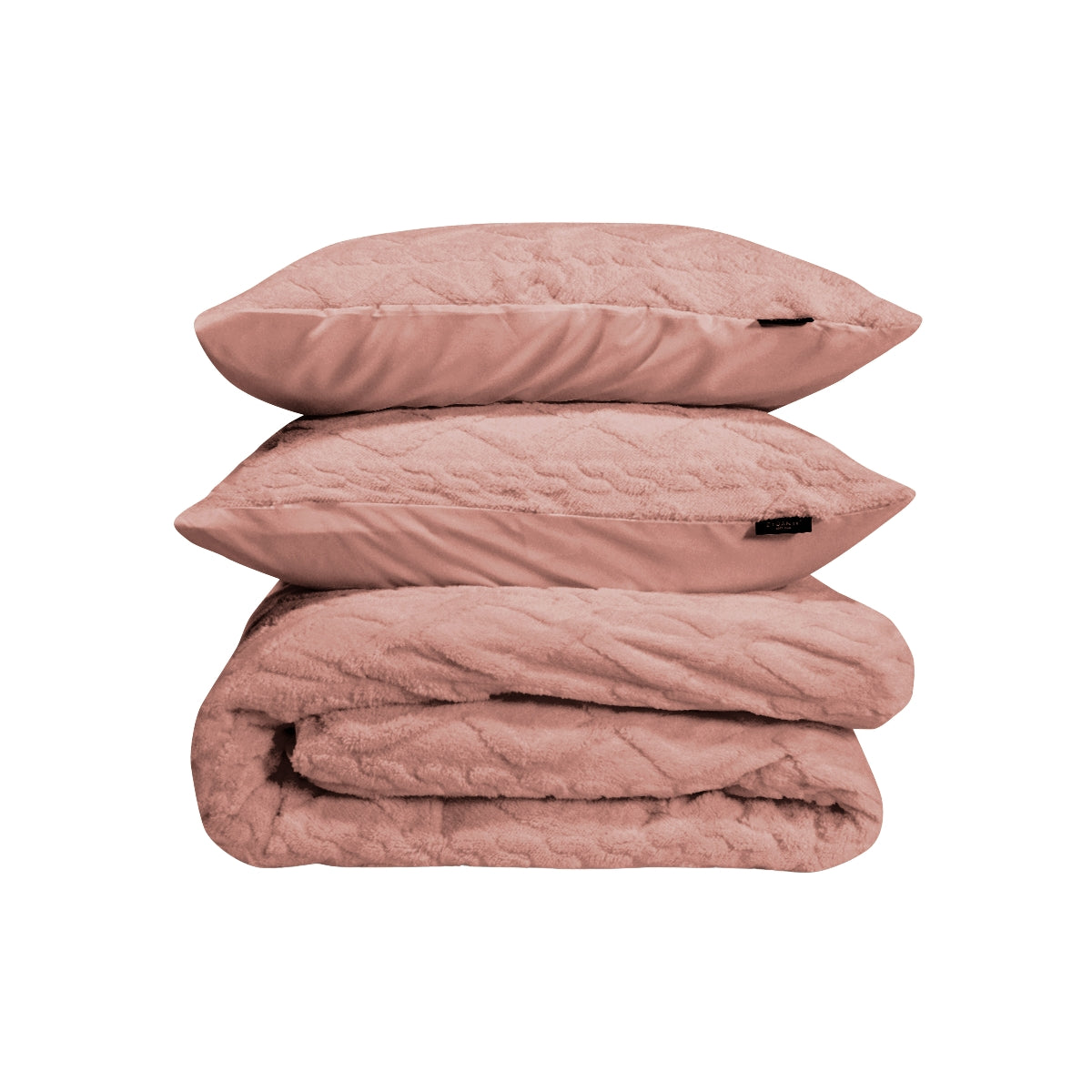Dekbedovertrekset Jacquard Teddy – Peach - Bedworld B.V.