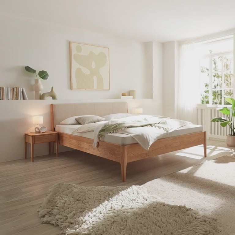 Woodstock Natura – Massief Wild Eiken Bed, Metaalvrij