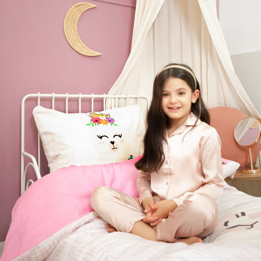 Princess Al Paca Roze Dekbedovertrek - Bedworld B.V.