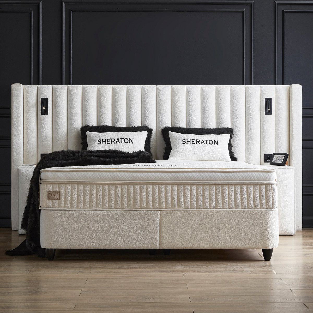 Opberg Boxspring Sherathon Wit - Bedworld B.V.