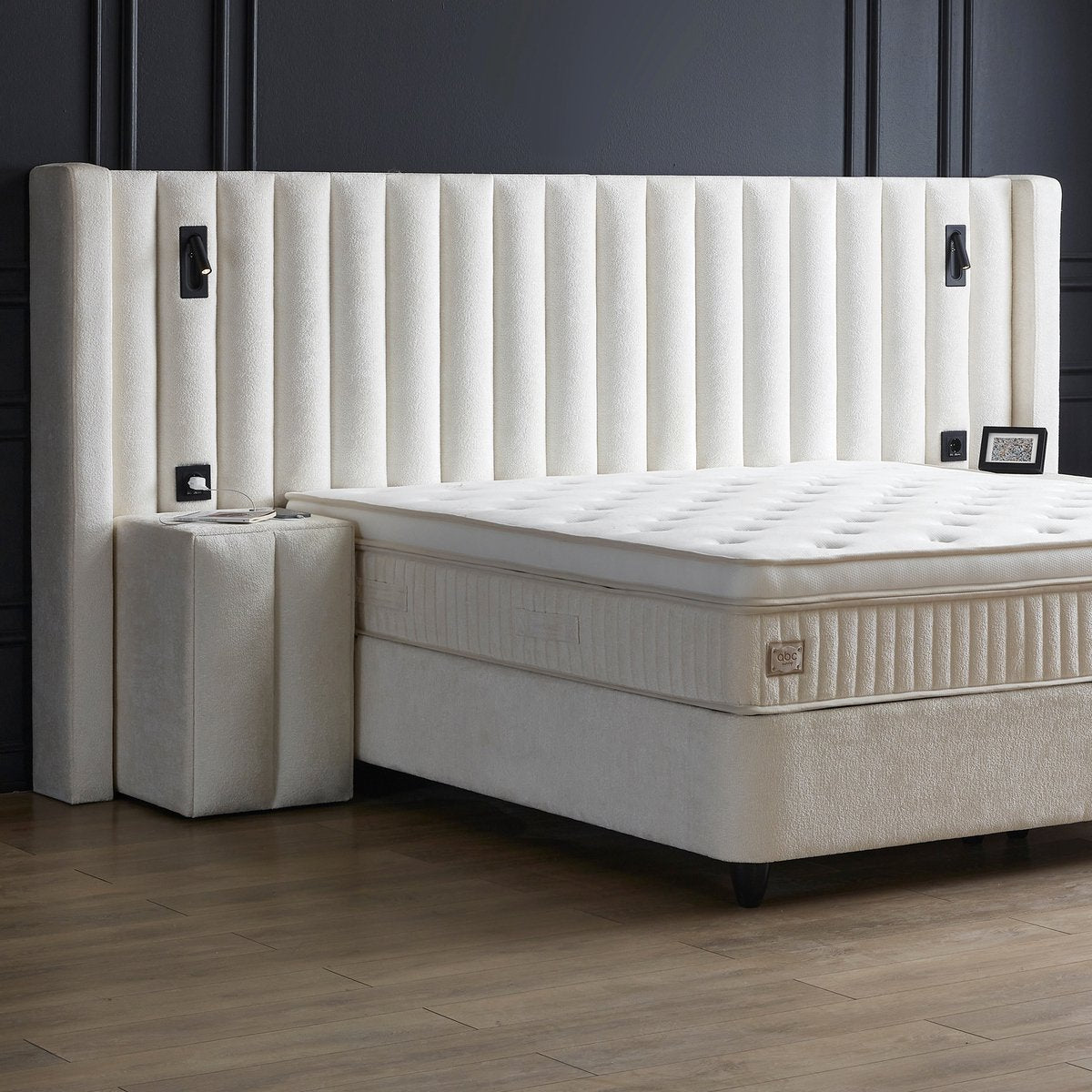 Opberg Boxspring Sherathon Wit - Bedworld B.V.