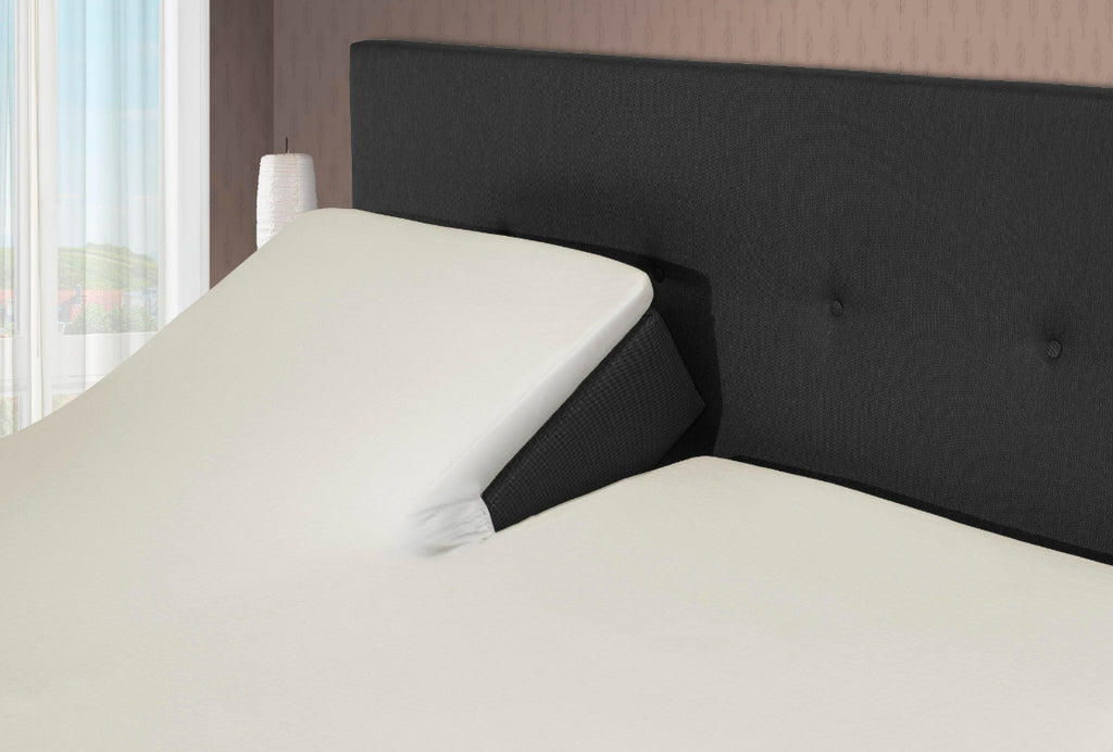 Split Topper Molton Stretch - Wit - Bedworld B.V.