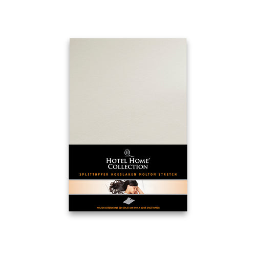 Split Topper Molton Stretch - Wit - Bedworld B.V.
