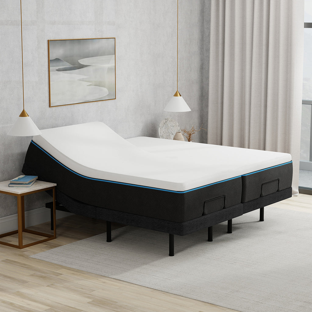 Split Topper Molton Stretch - Wit - Bedworld B.V.