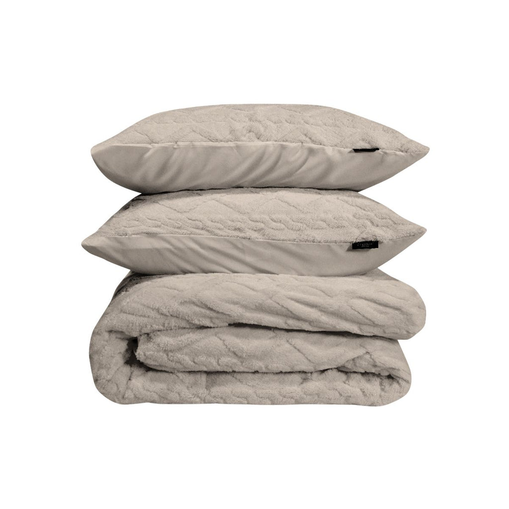 Dekbedovertrekset Jacquard Teddy Stone - Bedworld B.V.