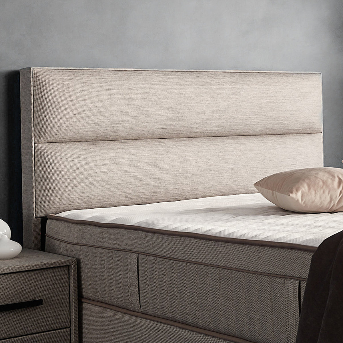 opberg boxspring grijs – Suna - Bedworld B.V.