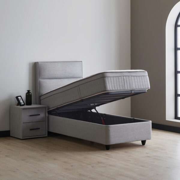 opberg boxspring grijs – Suna - Bedworld B.V.