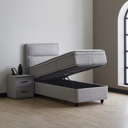 opberg boxspring grijs – Suna - Bedworld B.V.