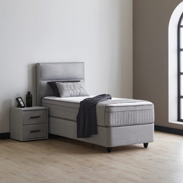 opberg boxspring grijs – Suna - Bedworld B.V.
