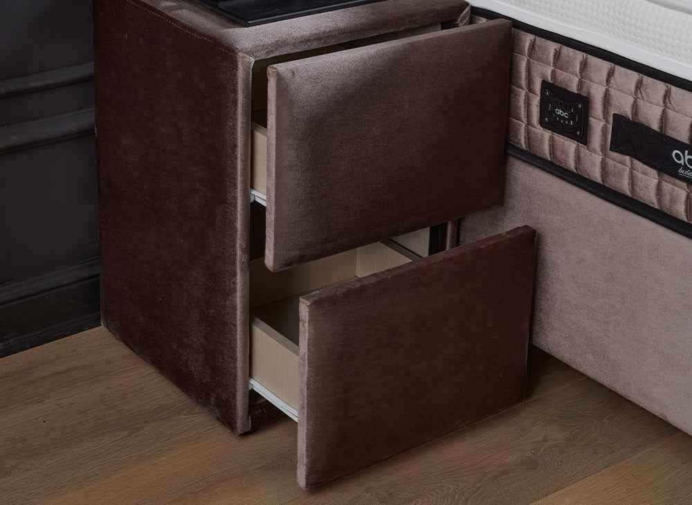 Opberg boxspring Phantom Beige - Bedworld B.V.