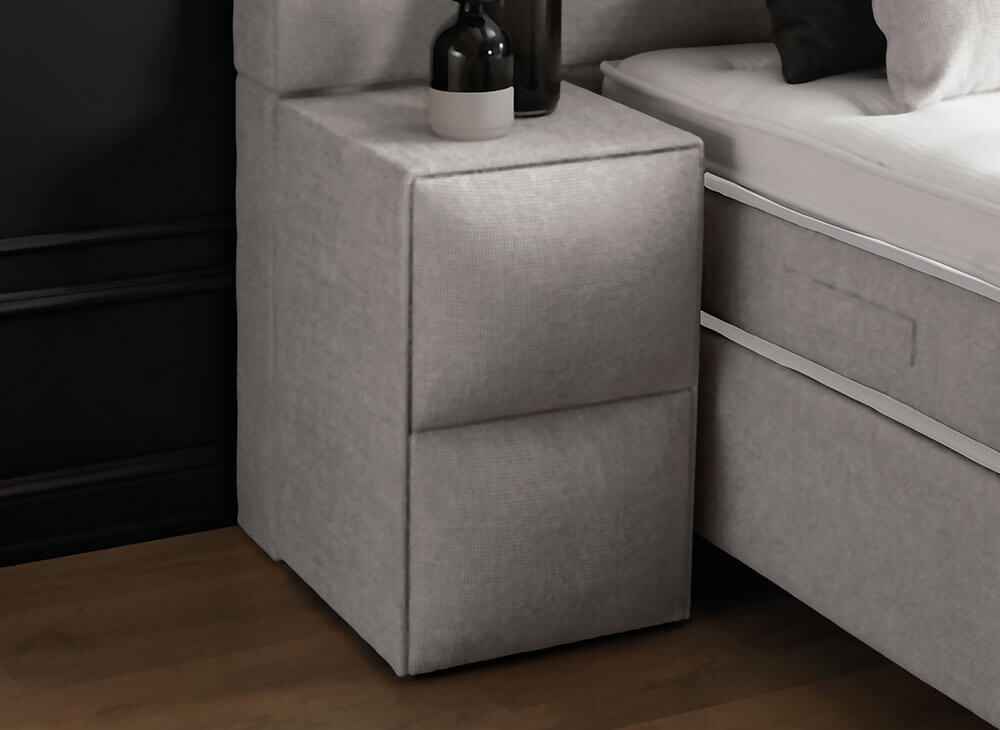 Opberg boxspring Beverly Licht Beige - Bedworld B.V.