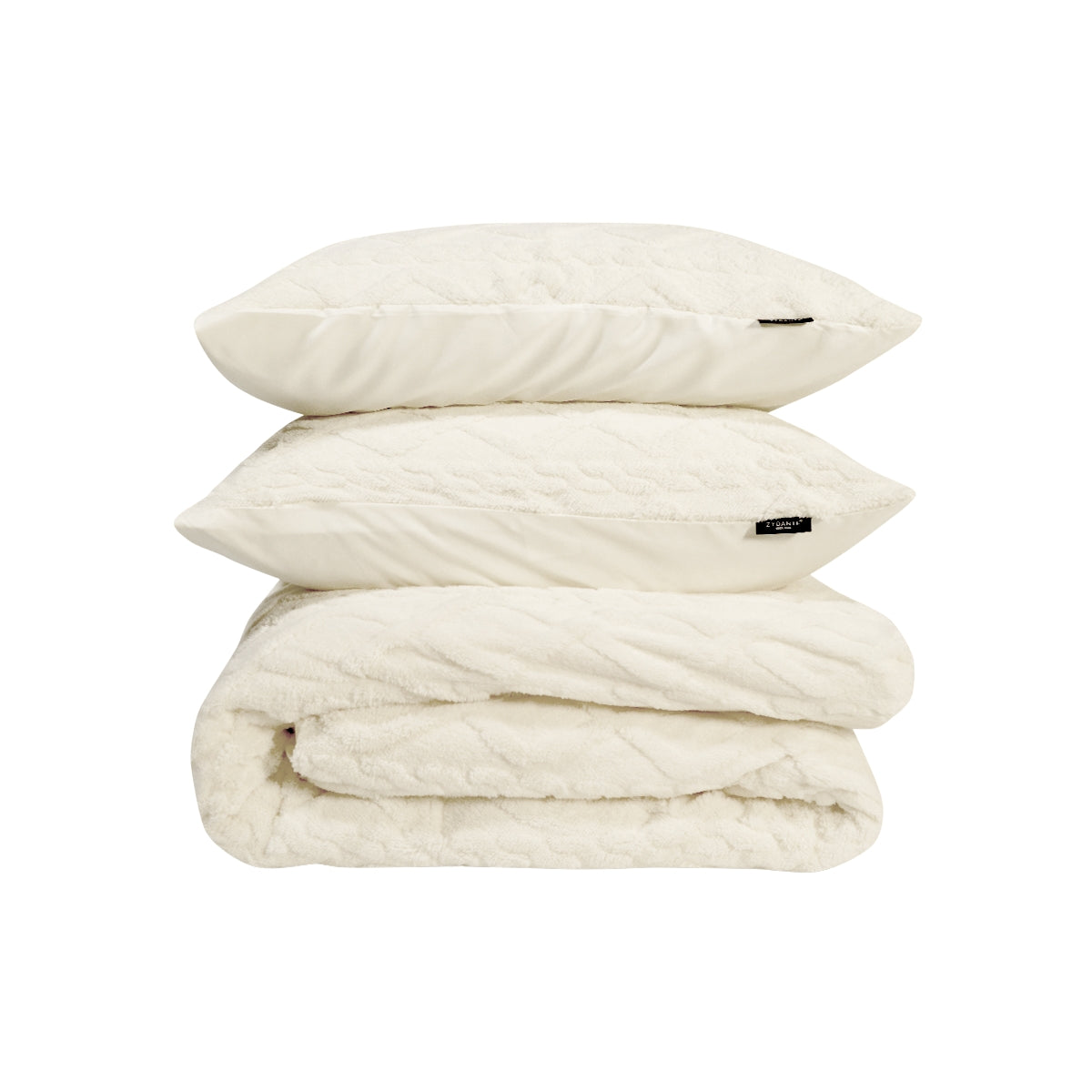 Dekbedovertrekset Jacquard Teddy – Whisper White - Bedworld B.V.