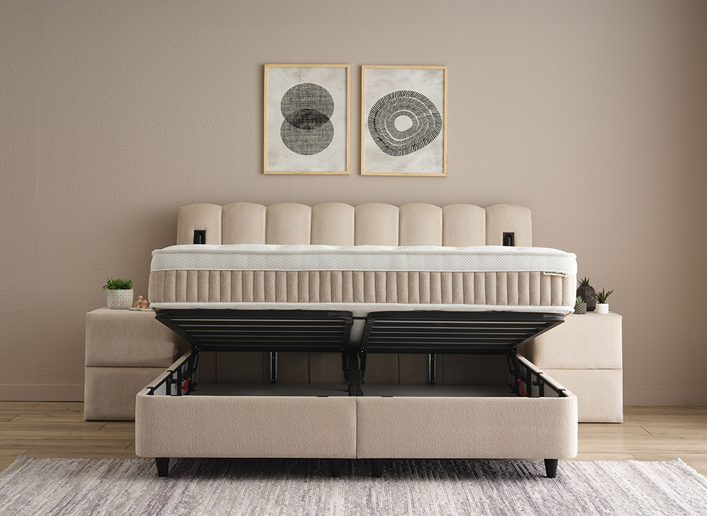 Opberg Boxspring Wind - Bedworld B.V.