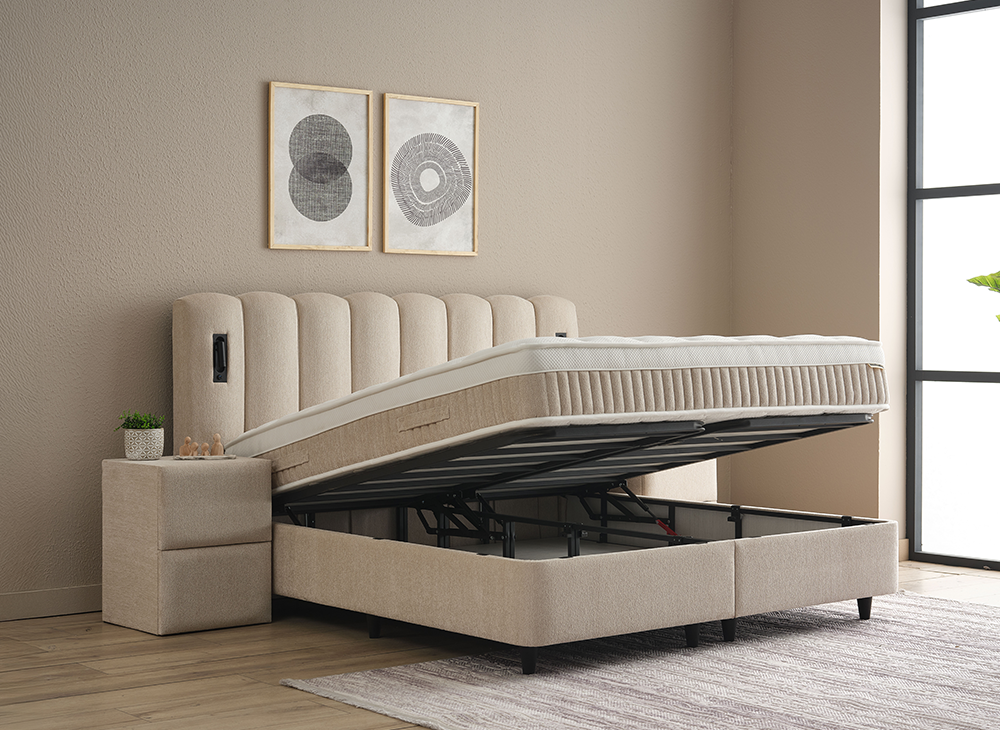 Opberg Boxspring Wind - Bedworld B.V.