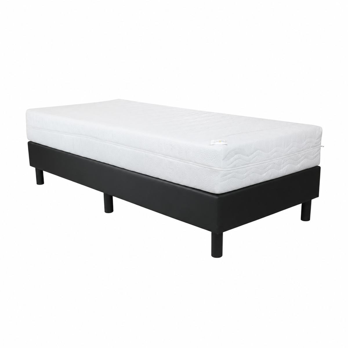 Budget Boxspring 1-Persoons – XXL Zwart